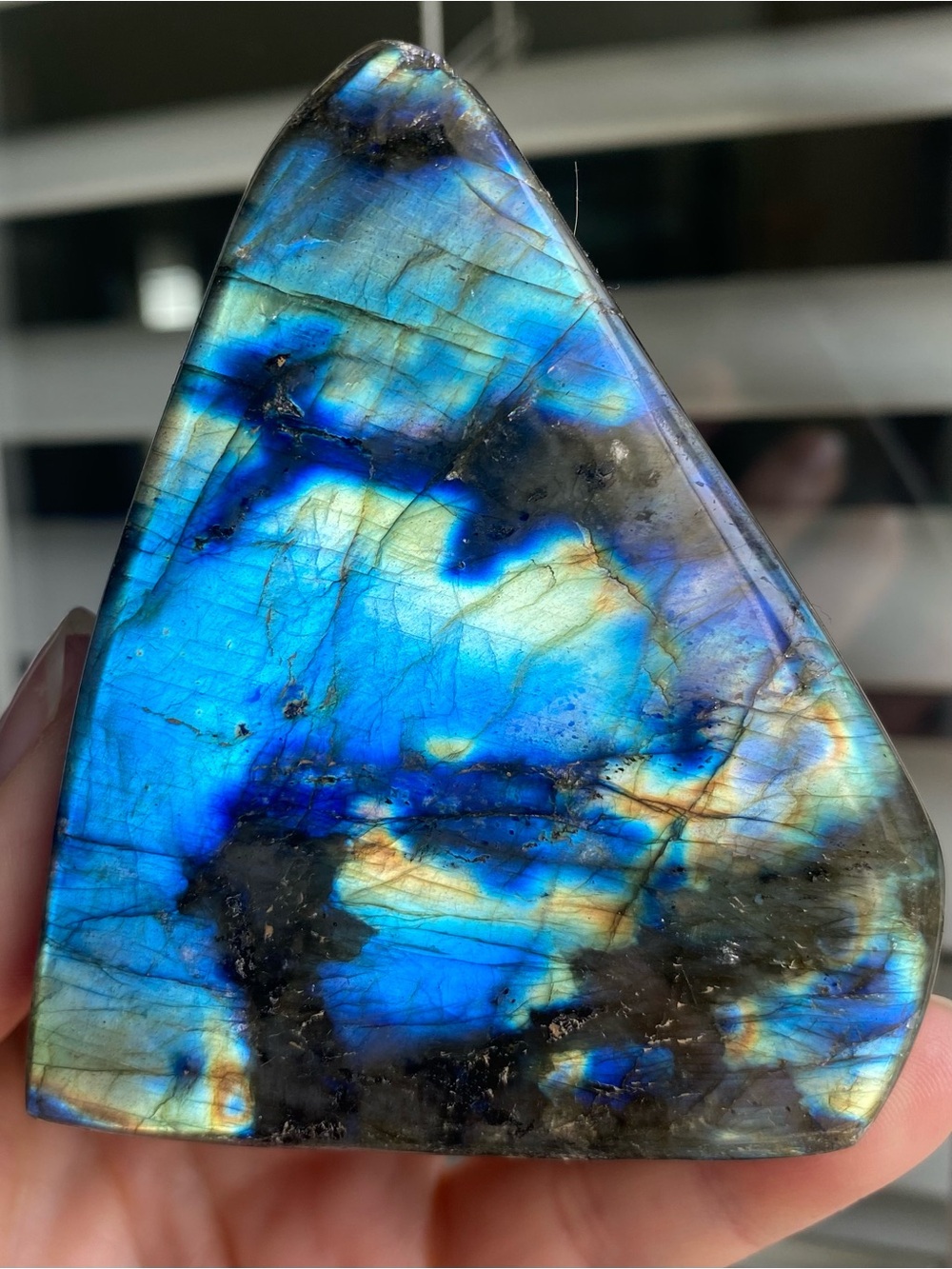 💙🔥 DEVIL’S BLUE LABRADORITE FREEFORM 🔥💙